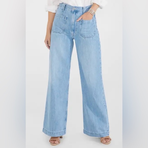 NWT Etica Devon High Rise Wide-Leg Jeans Sz 24 - Picture 1 of 9